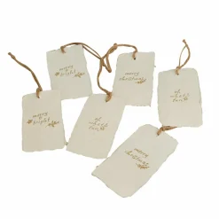 Lot de 6 étiquettes cadeaux Aamira