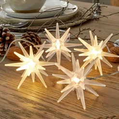 Lot de 4 étoiles LED Ciseau