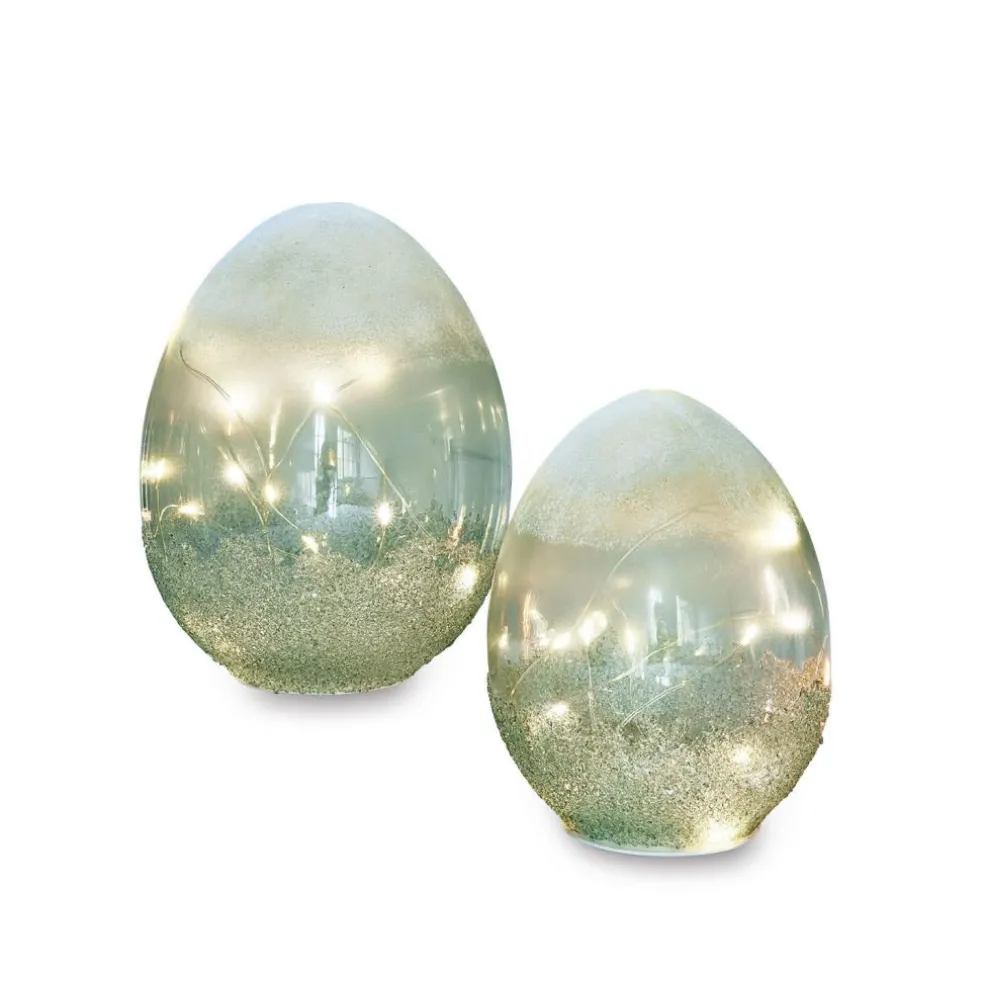 Lot de 2 œufs à LED Borleos