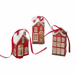 Lot de 3 décorations à suspendre Aravyn