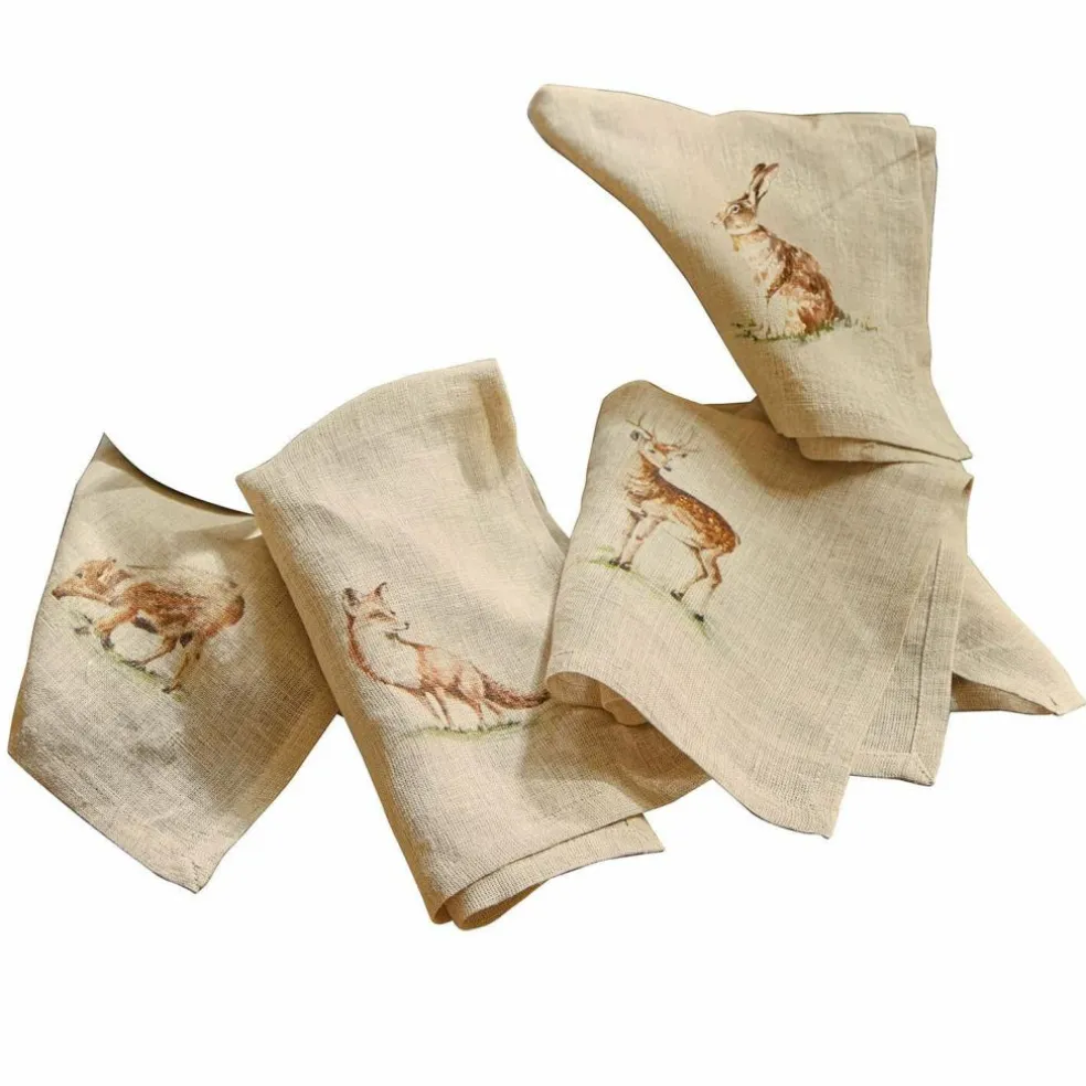 Lot de 4 serviettes de table Doucier