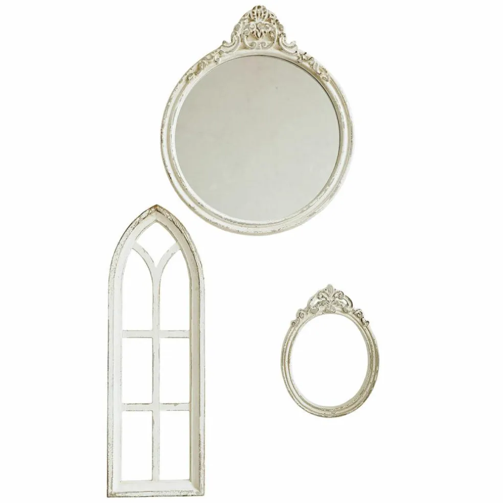 Miroir avec fenêtres décoratives, 3 pièces Morilev