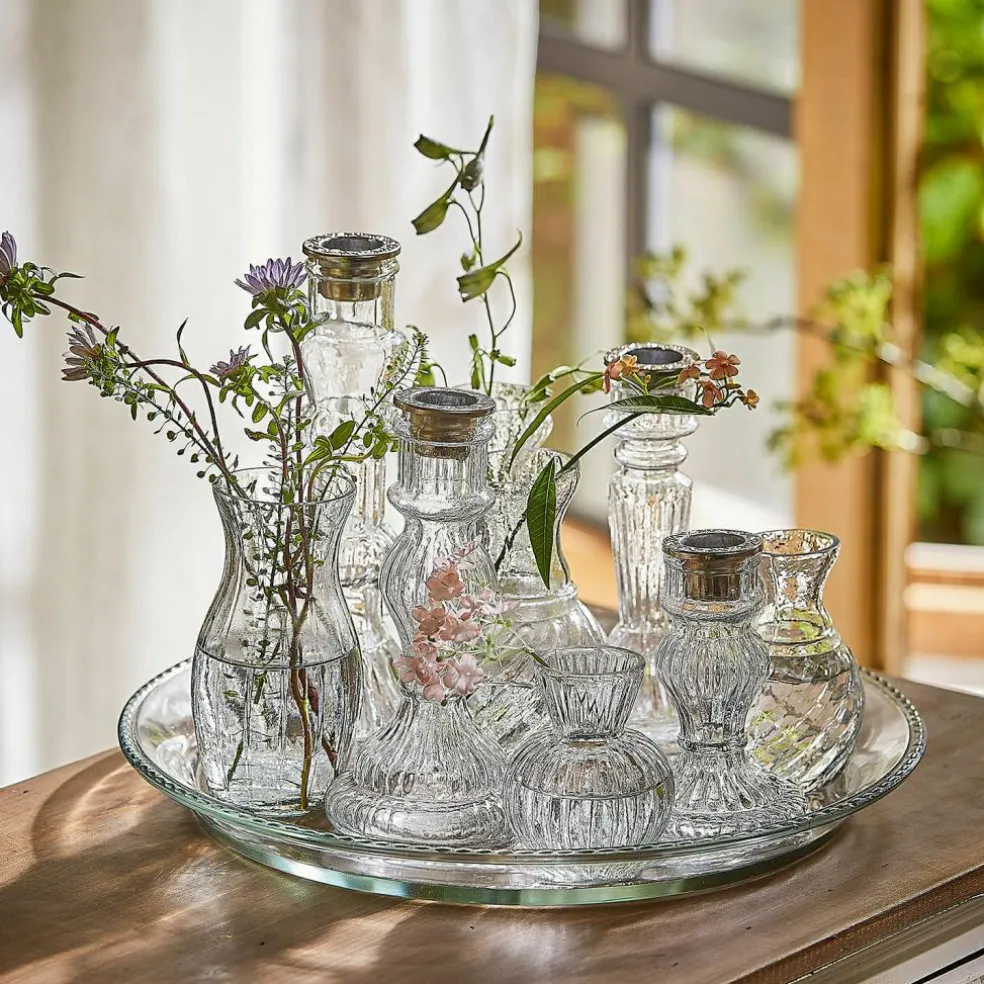 Plateau avec bougeoirs et vases Hilevor