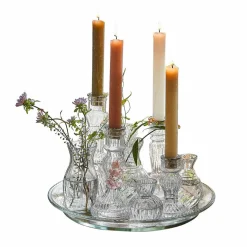 Plateau avec bougeoirs et vases Hilevor