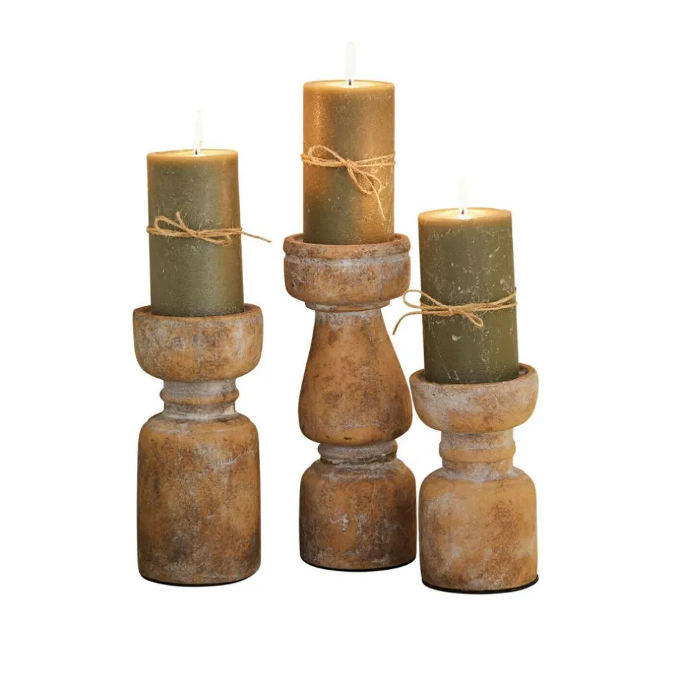 Set de 3 bougeoirs Talona