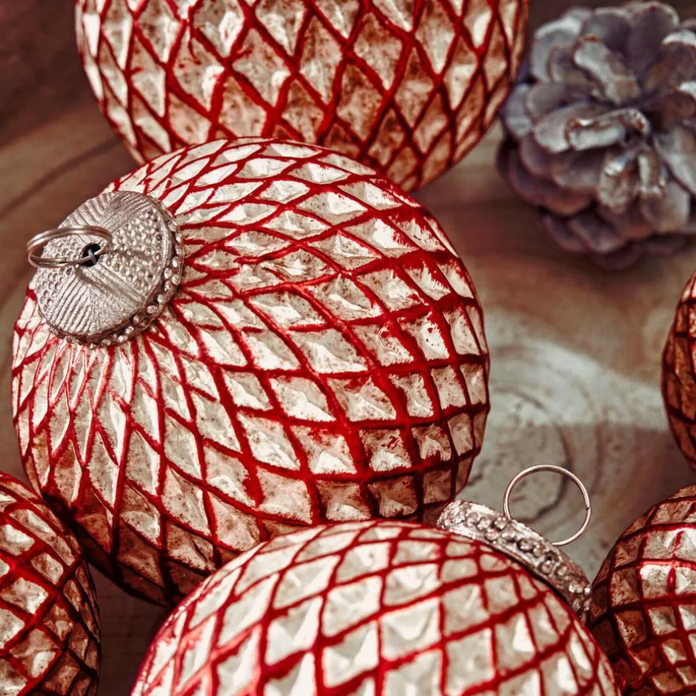 Set de 6 boules de Noël Aleviah