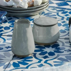 Sucrier et petit pot à lait Biarré