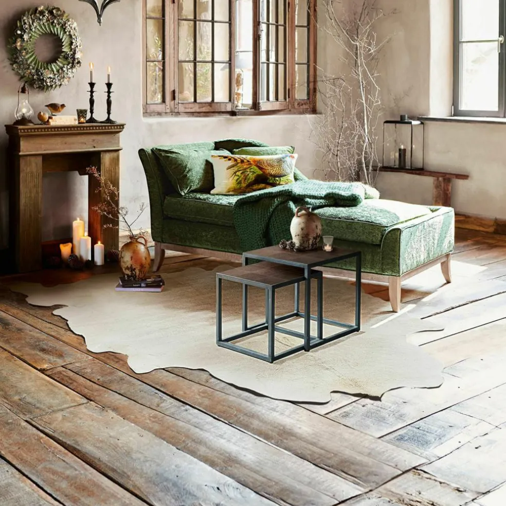 Tapis en peau de vache Edward