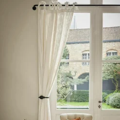 Tringle à rideaux d'angle avec 2 embrasses Belarune