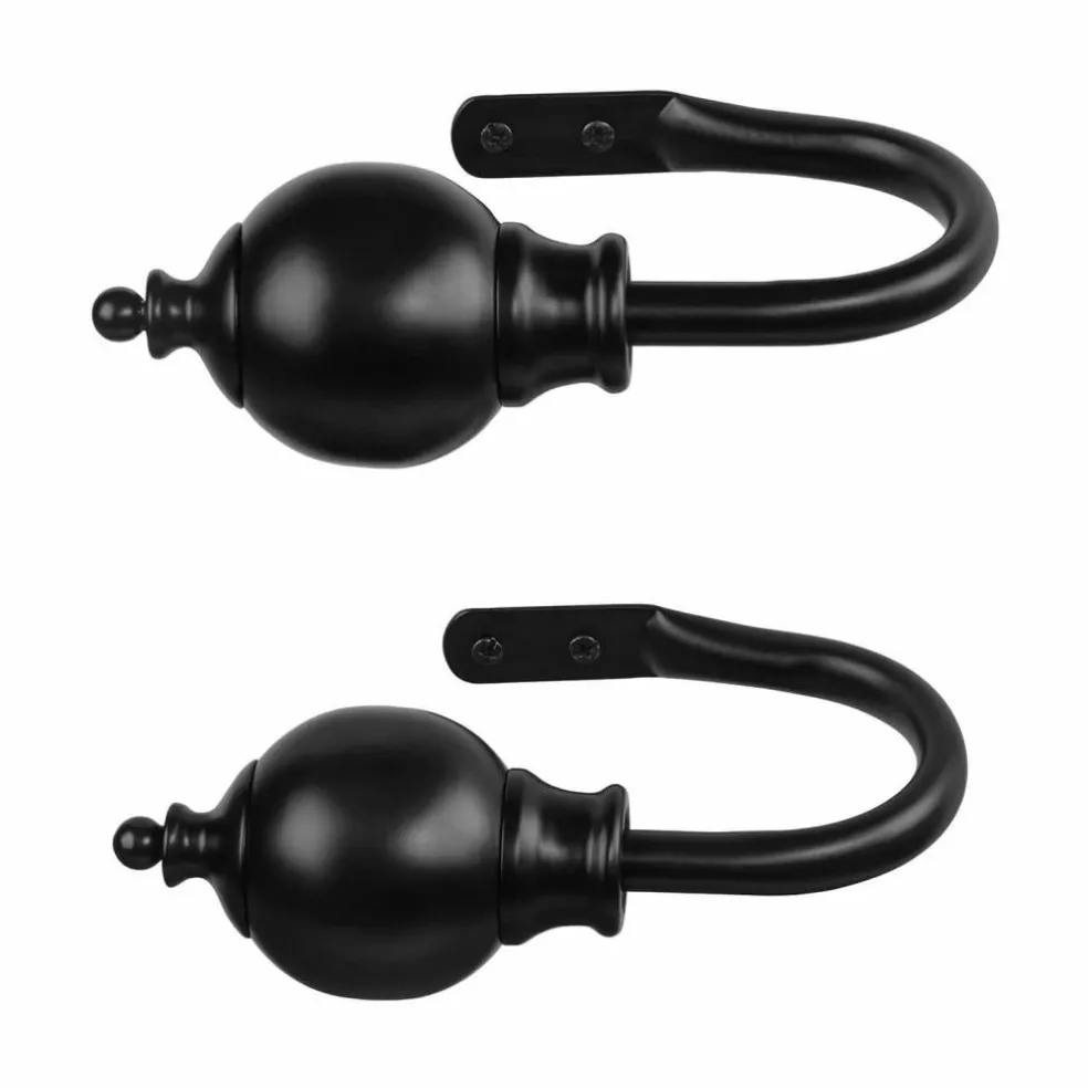 Tringle à rideaux d'angle avec 2 embrasses Belarune